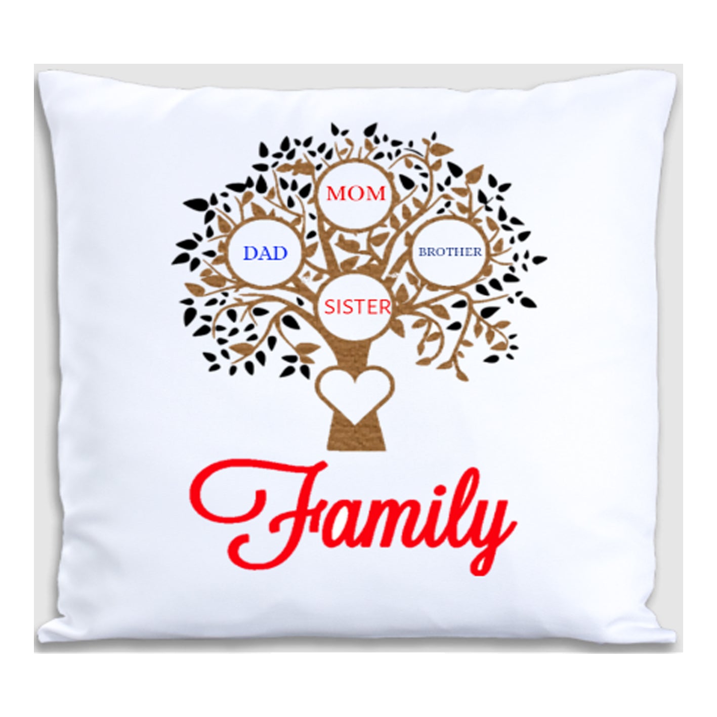 family tree pillow
